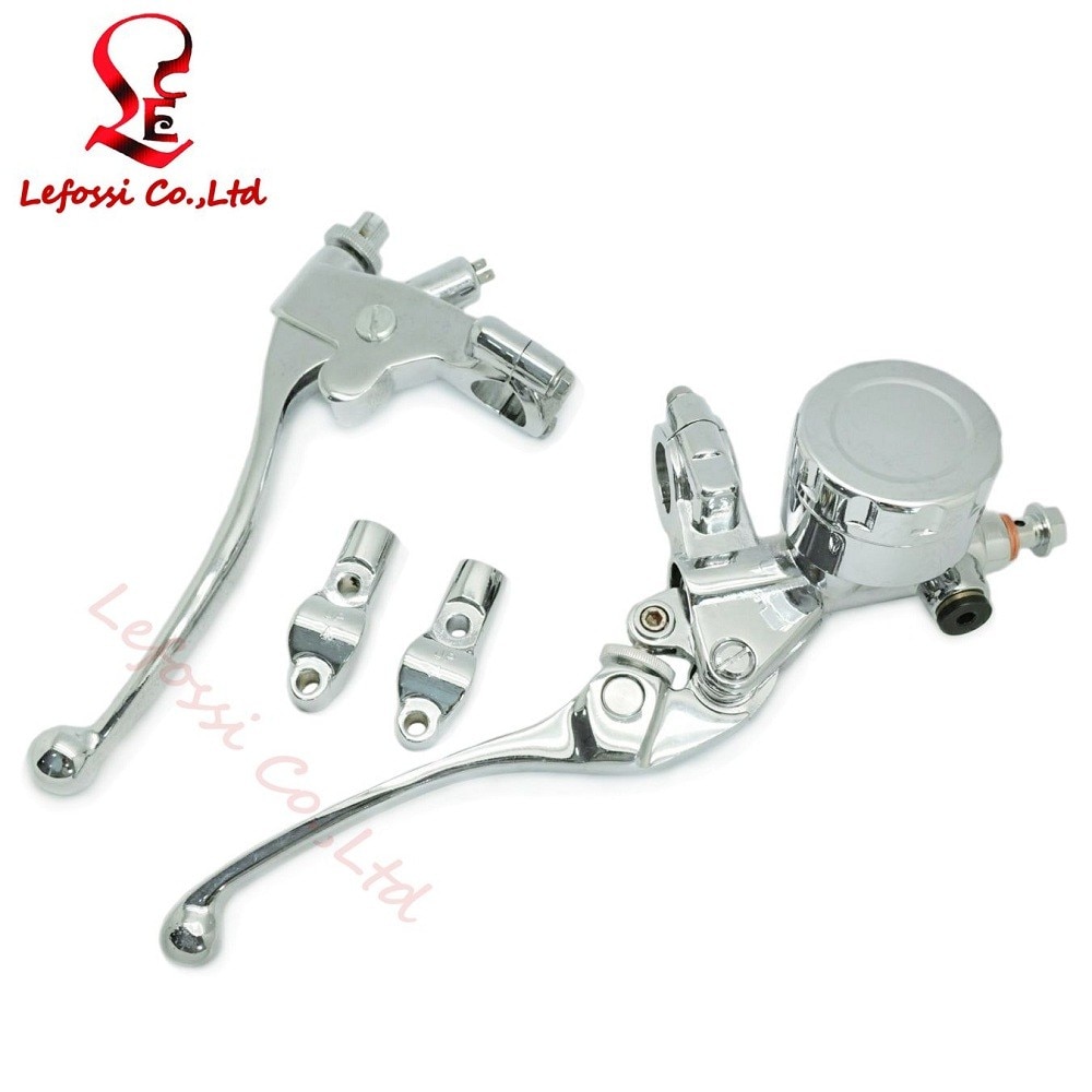 ũ 7 / 8 & 22mm   극ũ Ŭġ   Ǹ Ʈ ŰƮ ȥ CB400 CBR400 CB750 VTX1300  ũ/Chrome 7/8& 22mm Motorcycle Hydraulic Brake Clutch Lever
